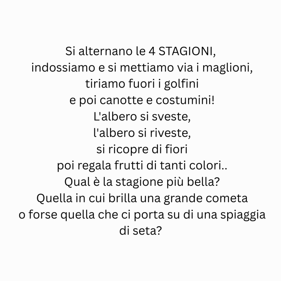 Filastrocca 4 stagioni