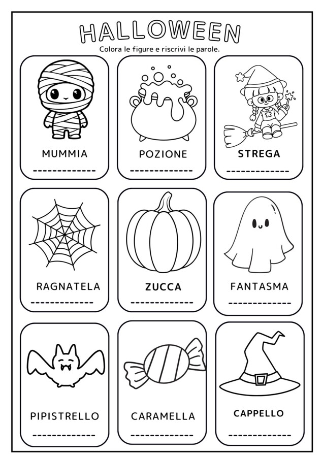 👻✨ Schede di Halloween per classe prima! 🎃 MAESTRA PIERA