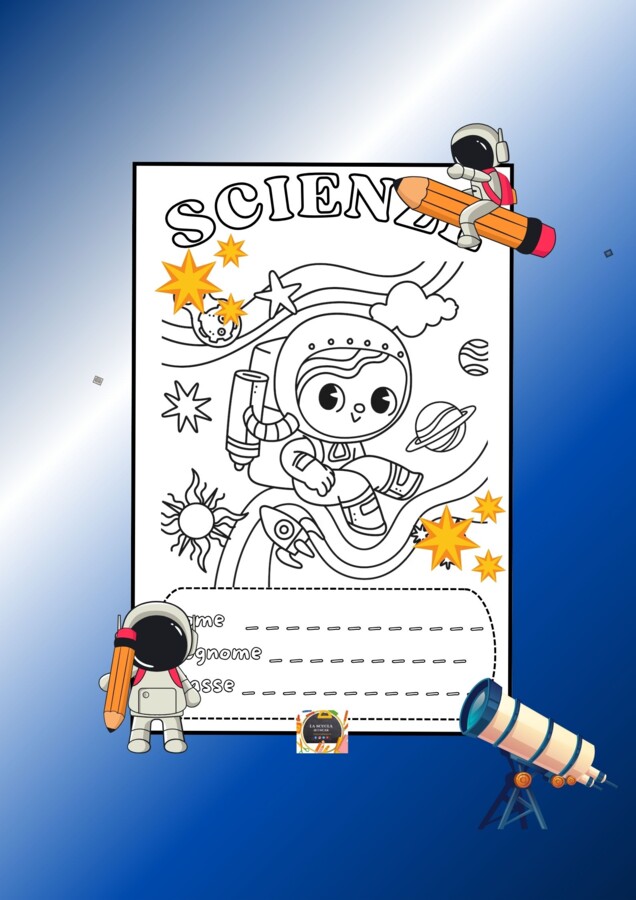 COPERTINA QUADERNO DI SCIENZE V - TEMA SPAZIO N.2 -