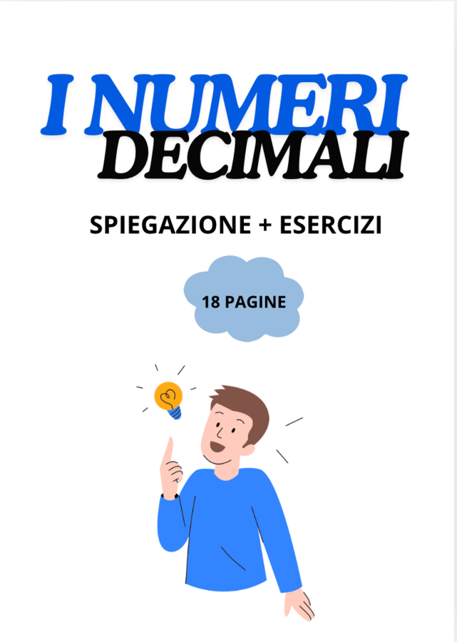 MATEMATICA: I NUMERI DECIMALI