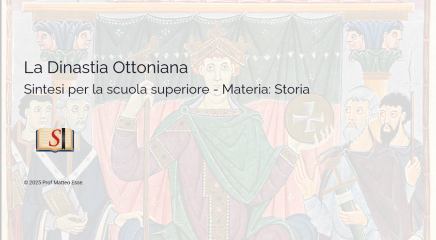 La Dinastia degli Ottoni: Dal Sacro Romano Impero a Enrico II (PPTX Modificabile)