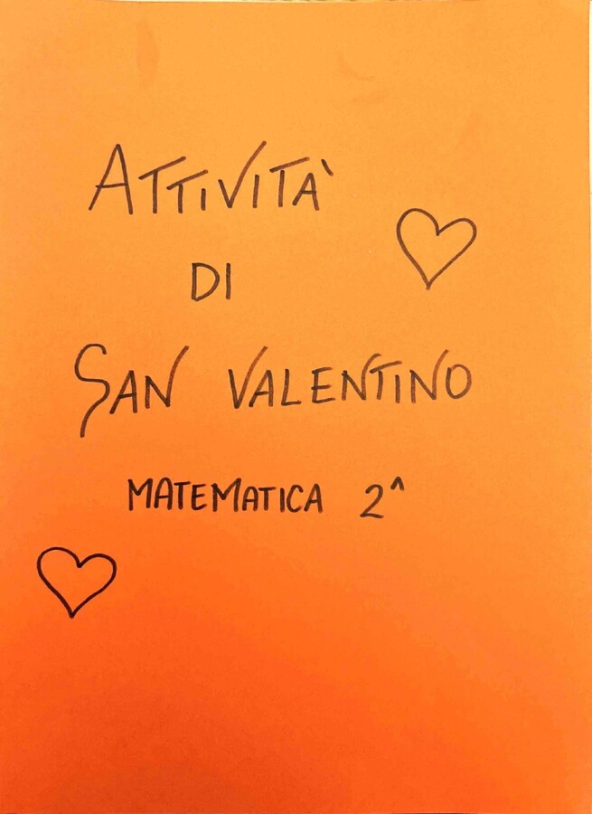 Matematica di San Valentino-classe seconda primaria