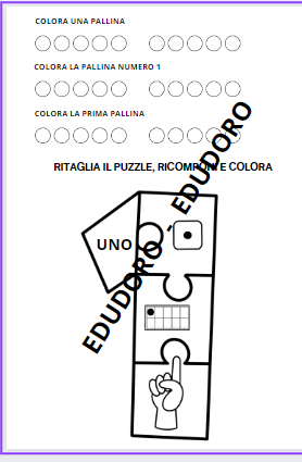 PERCORSO NUMERI DA 0 A 10