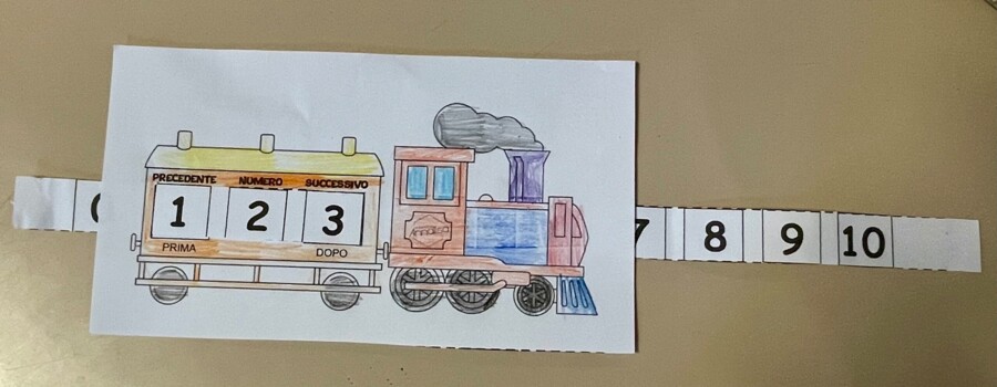 Treno del numero precedente e successivo