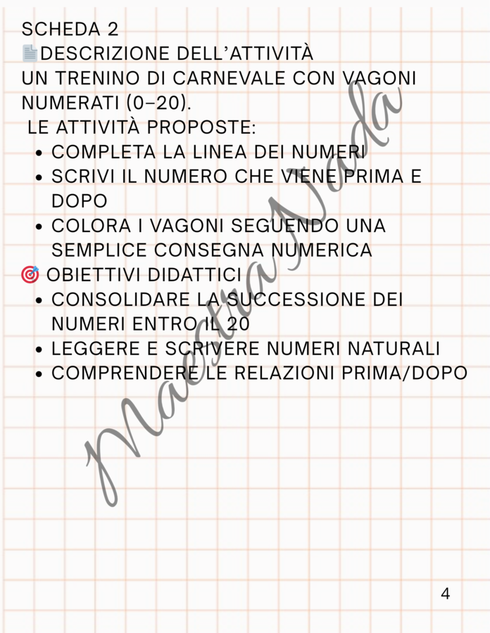 Carnevale matematico classe prima scuola primaria