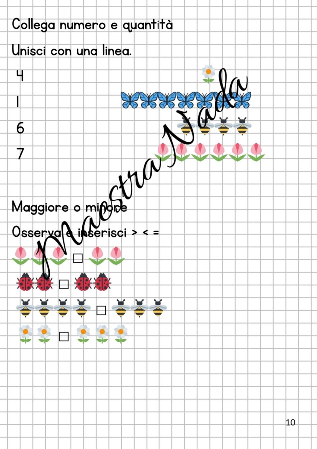 Matematica di primavera schede giochi e attività per la classe prima scuola primaria