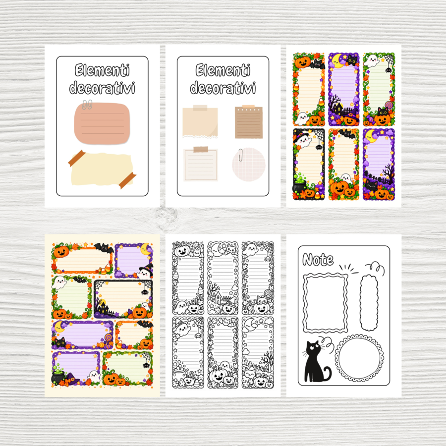 Diario creativo di Halloween - Scrapbooking per bambini e ragazzi