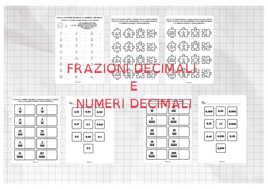 LE FRAZIONI DECIMALI E I NUMERI DECIMALI