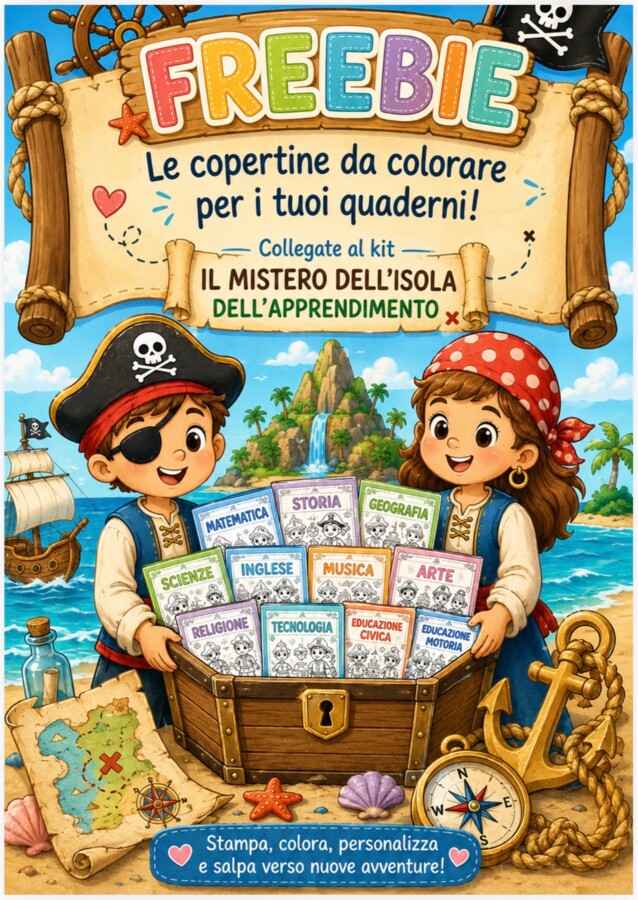 Copertine tema “Il mistero dell’isola dell’apprendimento”