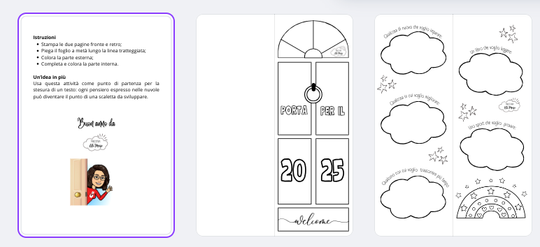 Lavoretto Creativo "Porta per il 2025": Obiettivi e Decorazioni Personalizzate