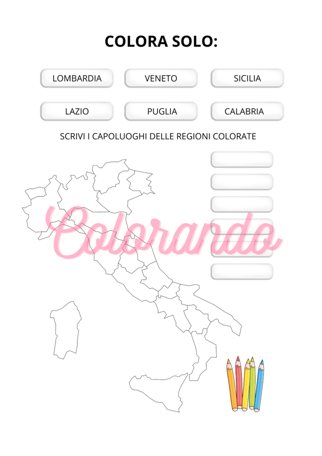 Scopriamo l'Italia e le sue Regioni – Kit Didattico di Geografia per la Scuola Primaria