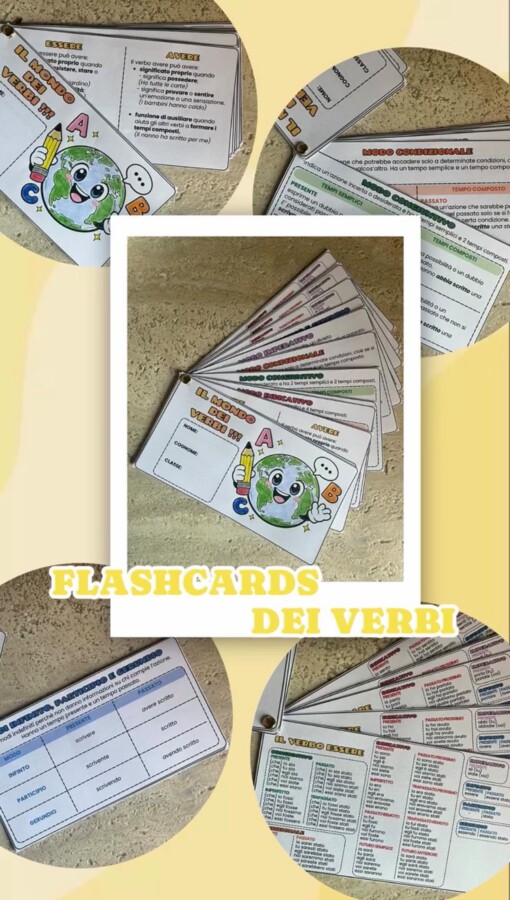 Le flashcards dei verbi