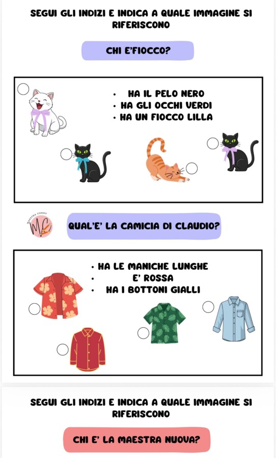 Schede didattiche sull’attenzione