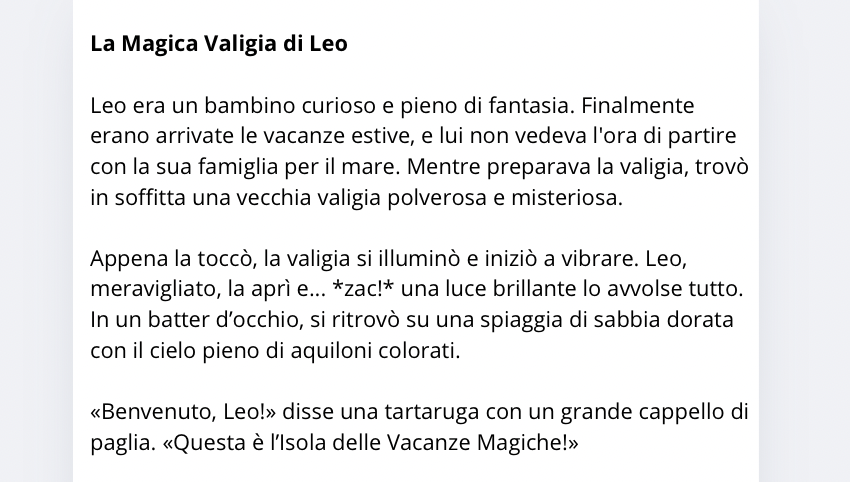 LA MAGICA VALIGIA DI LEO
