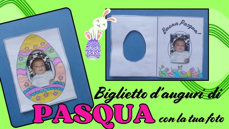 BIGLIETTO DI PASQUA con la tua foto