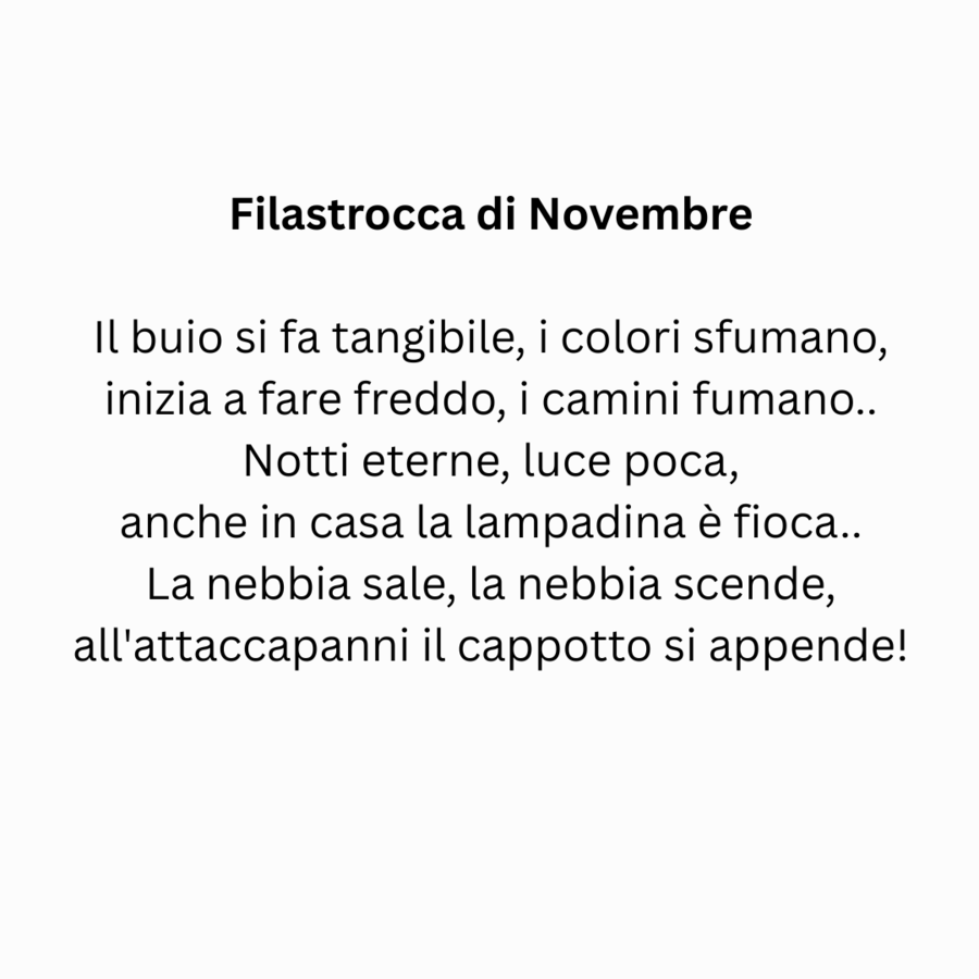 Filastrocca di Novembre