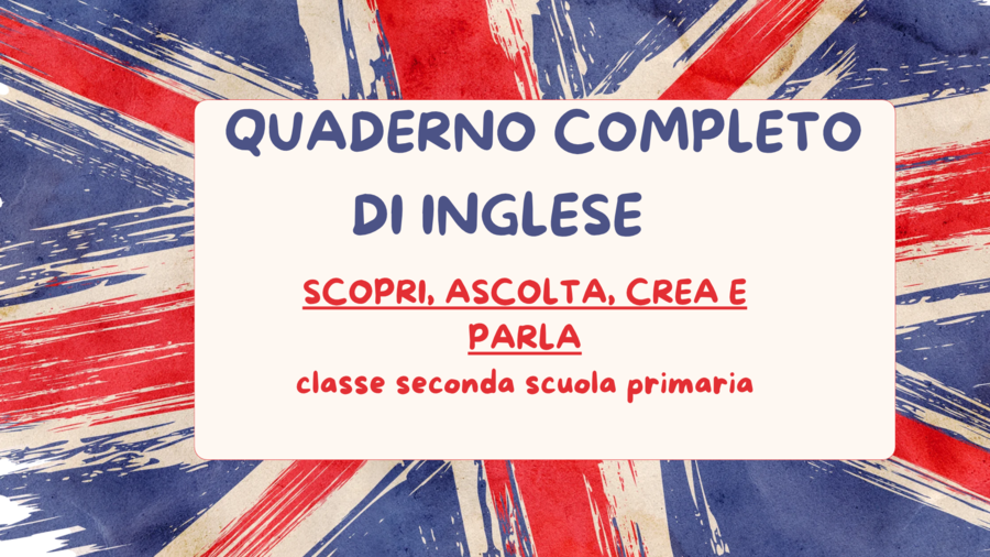 Quaderno completo di inglese classe seconda scuola primaria