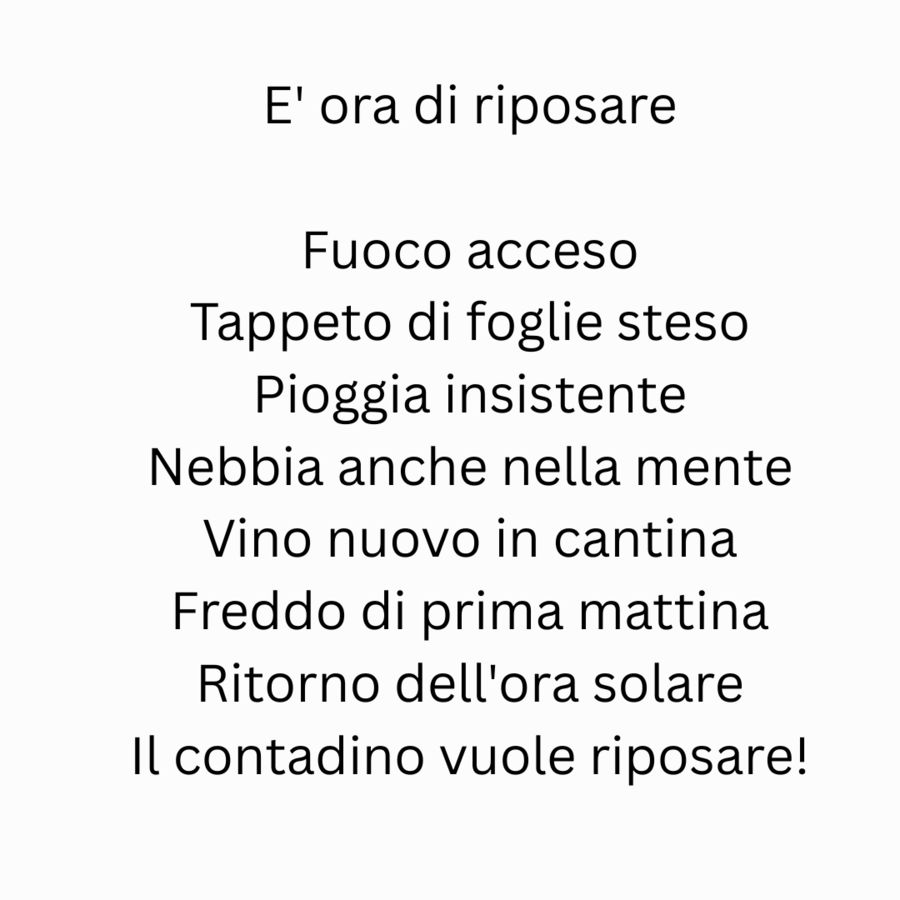 La filastrocca sull'autunno