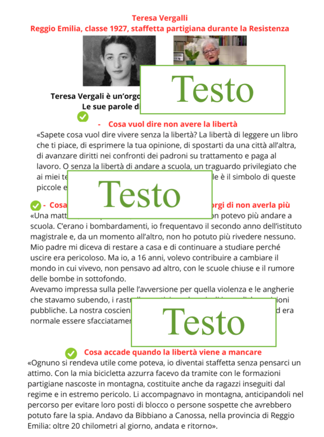 25 aprile; le donne, la Resistenza e la liberazione (ed. civica/storia/italiano)