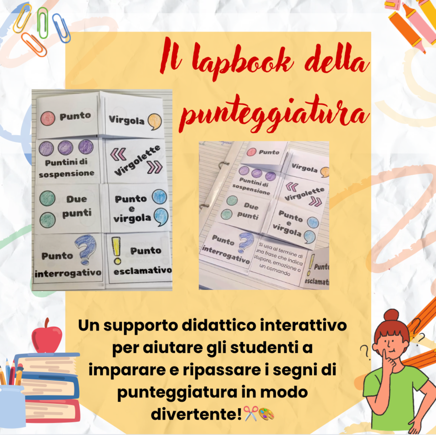 Lapbook punteggiatura - italiano classe terza