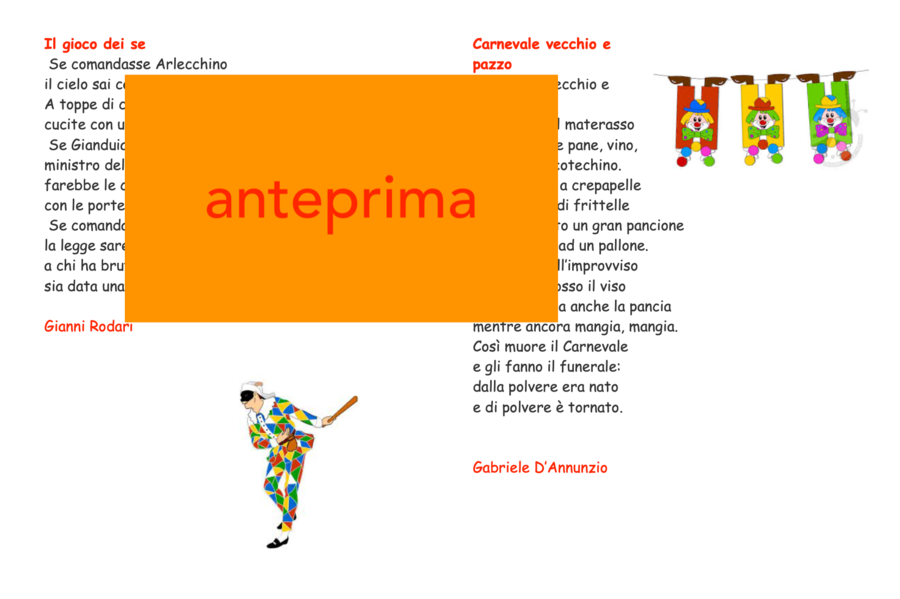 Poesie di Carnevale