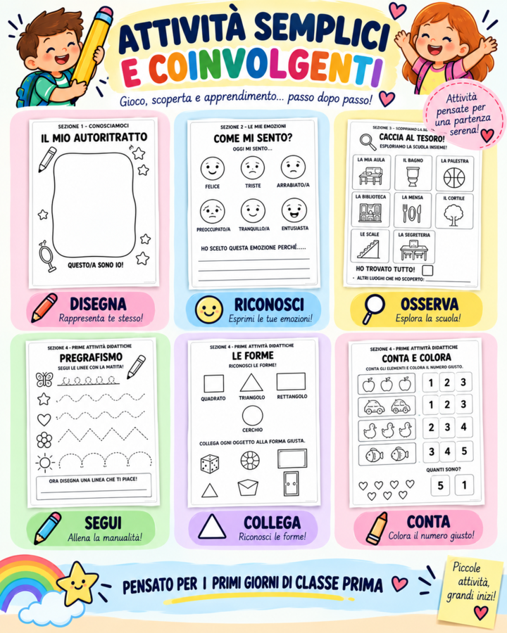 Kit Accoglienza Classe Prima | Attività Primi Giorni Scuola Primaria