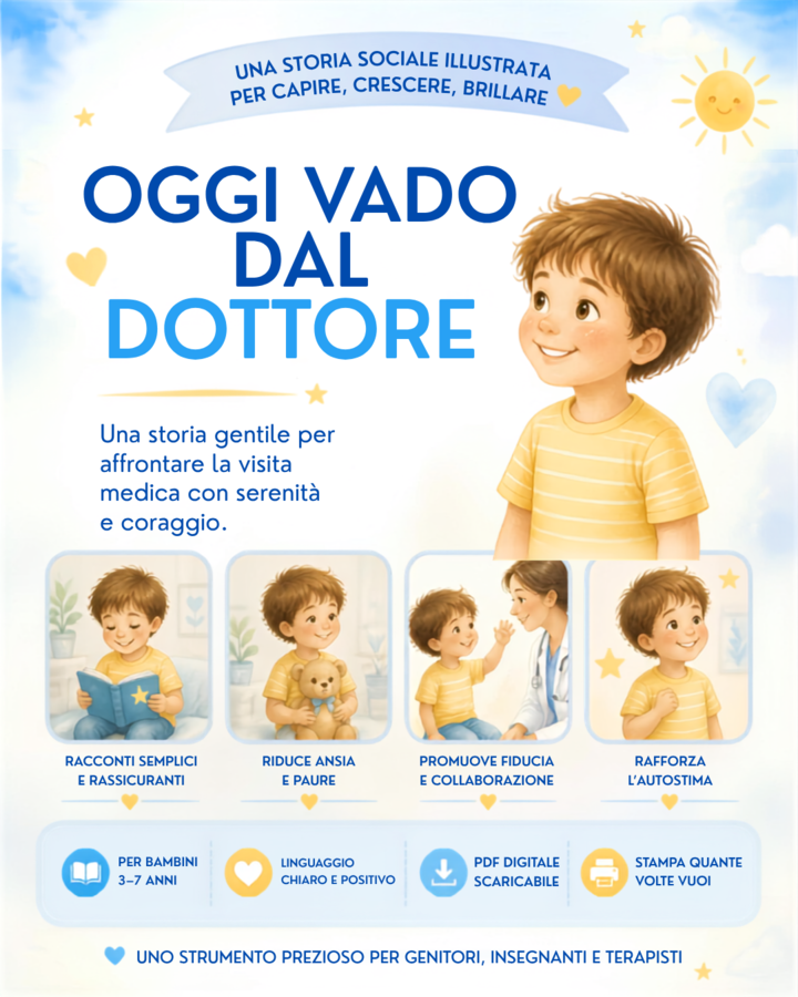 Storia Sociale "Vado dal Dottore" + Kit Attività e Mini-Guida Genitori