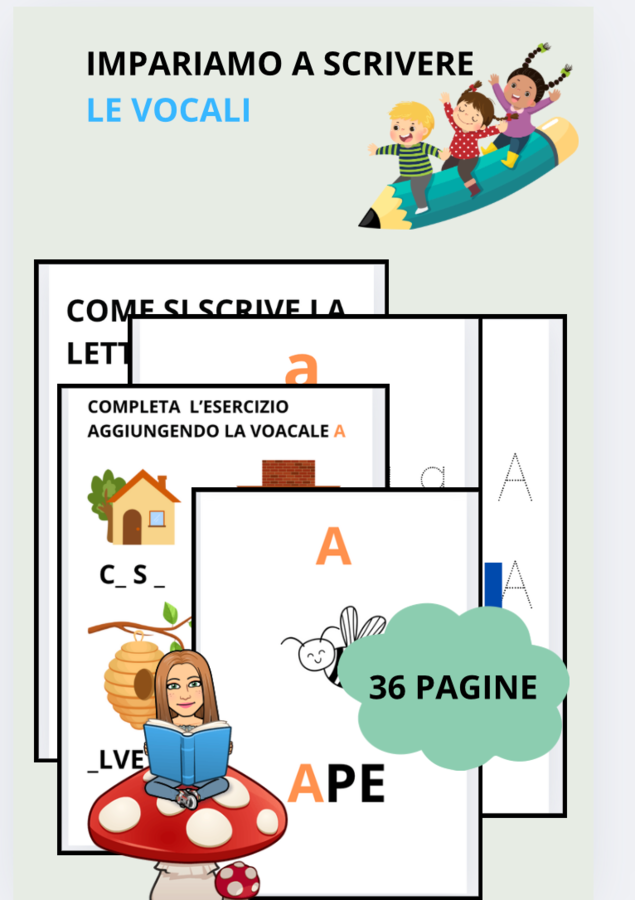 Impariamo a scrivere le vocali