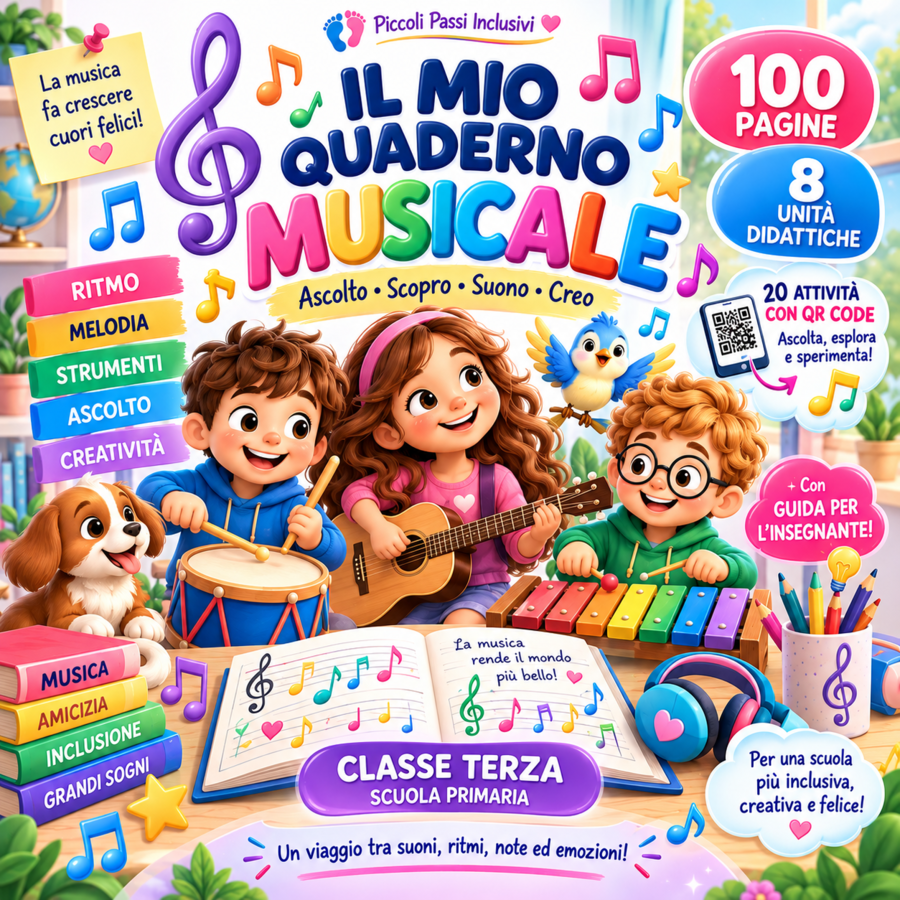 IL MIO QUADERNO MUSICALE – CLASSE TERZA Ascolto • Scopro • Suono • Creo