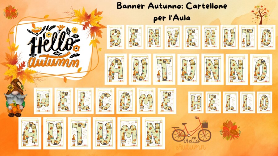 Banner Autunno: Cartellone per l'Aula