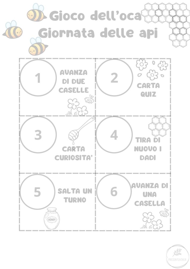 Gioco dell'oca - Le api
