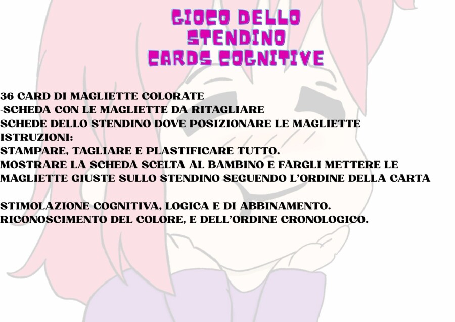 GIOCO DELLO STENDINO: COLORI