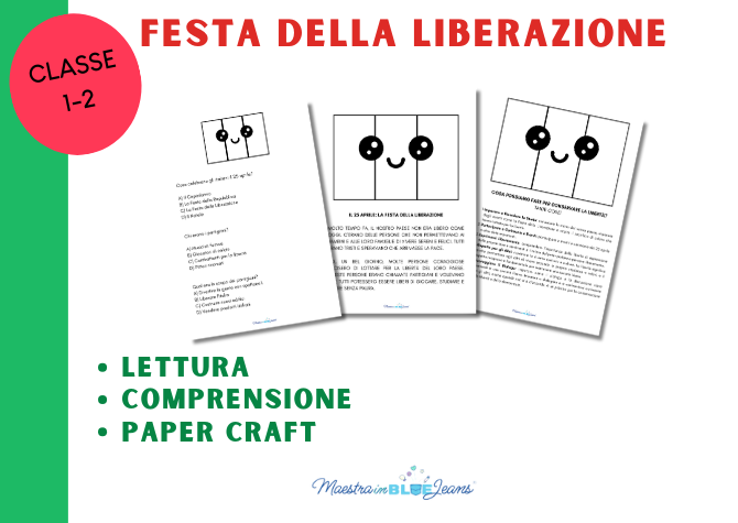 Festa della Liberazione - Lettura e comprensione - Classe 1, 2