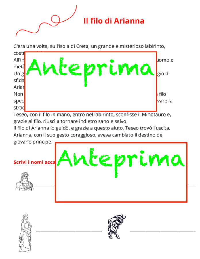 Fibonacci, il Pi greco e il filo di Arianna; un percorso multidisciplinare per i più piccoli