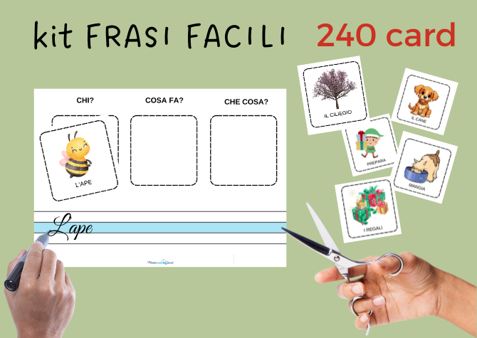 KIT frasi facili: 240 CARD