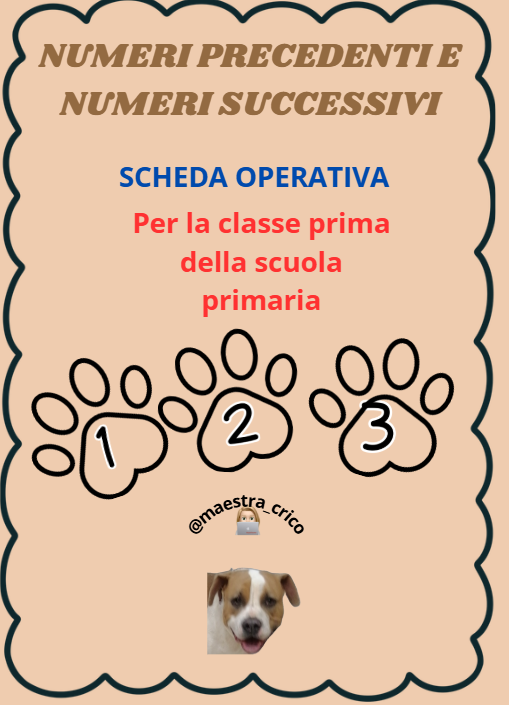 NUMERI PRECEDENTI E NUMERI SUCCESSIVI