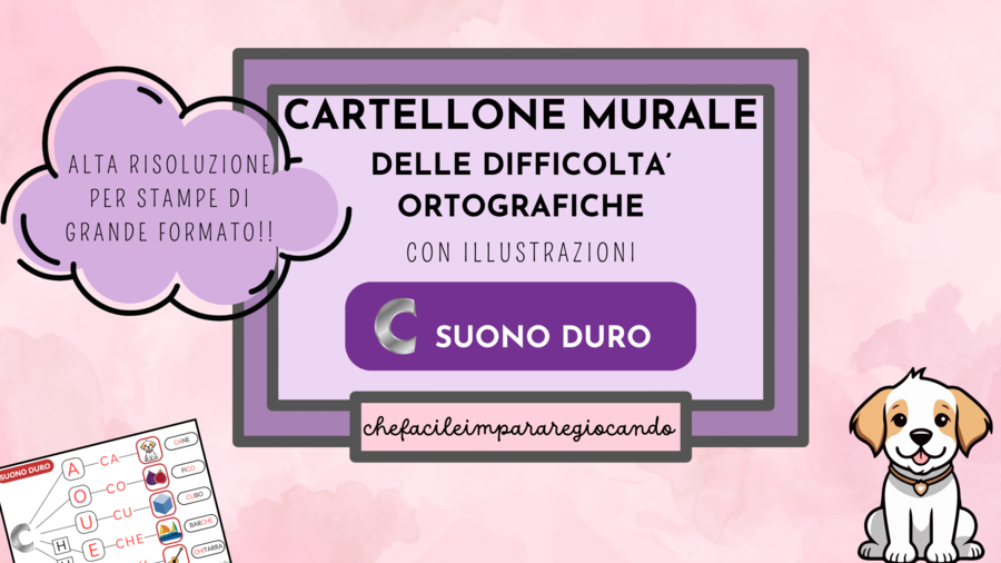 CARTELLO MURALE: C SUONO DURO
