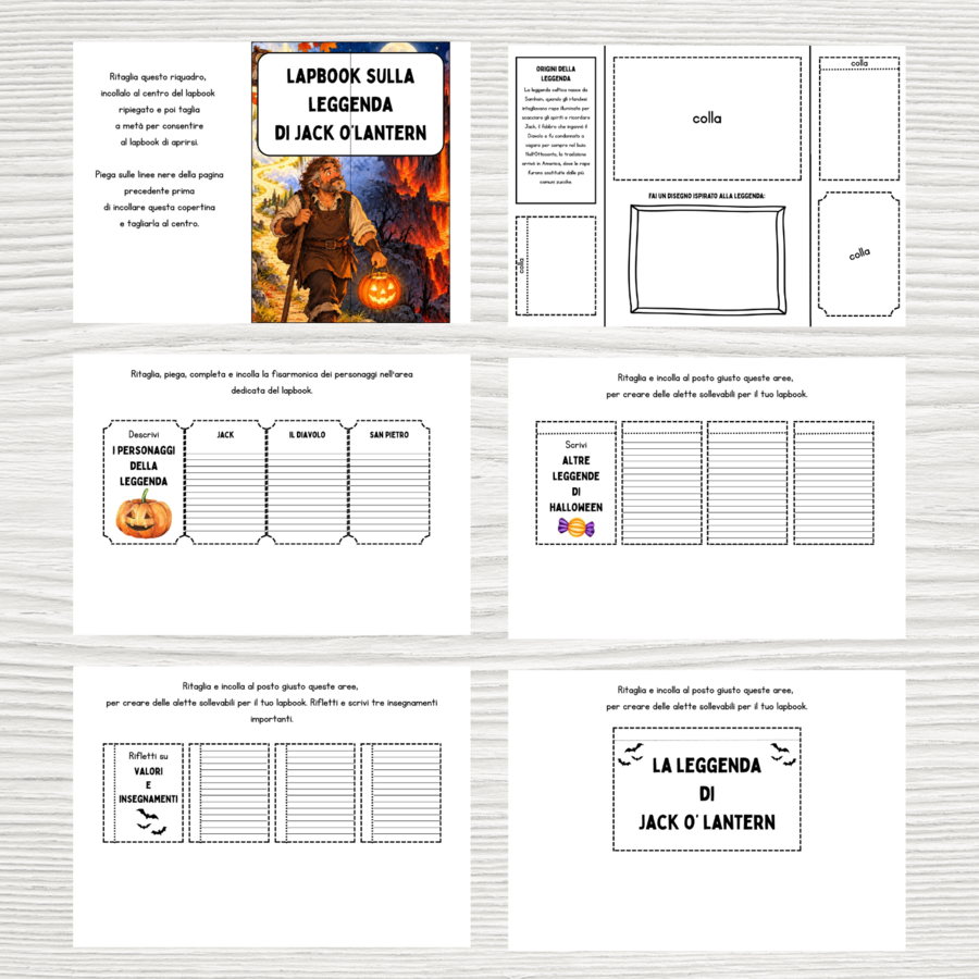 Lapbook sulla leggenda di Jack O'Lantern