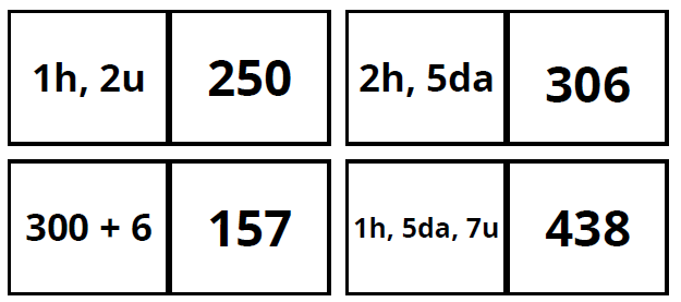 Domino numeri oltre il 100