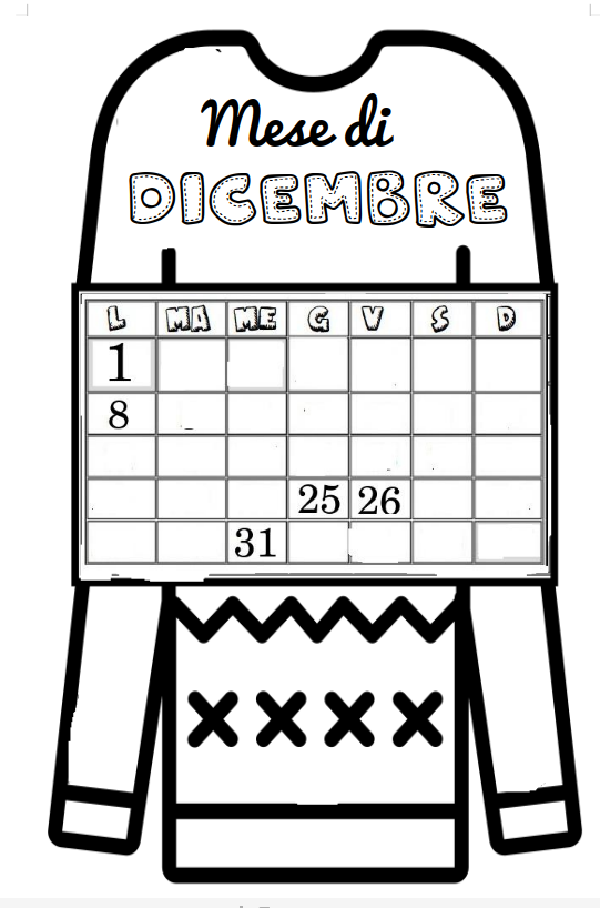 Dicembre calendario interattivo