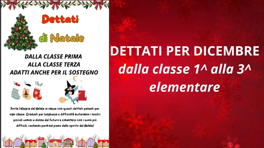 Dettati per dicembre - LE FESTE NATALIZIE