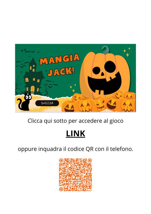 Mangia Jack - link al gioco didattico online interattivo per bambini scuola primaria