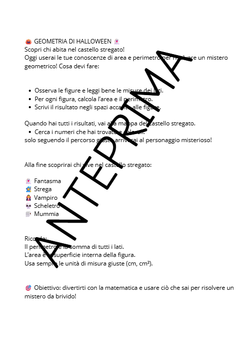 GEOMETRIA DI HALLOWEEN - CL.5