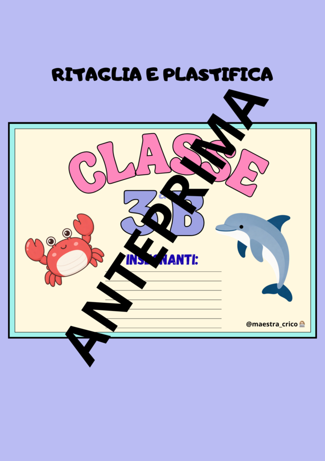 KIT ACCOGLIENZA CLASSE TERZA