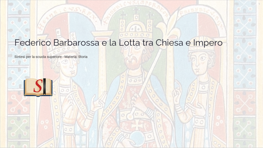Federico Barbarossa e i Comuni: Lezione Completa (Slide PPTX + Verifica e Soluzioni)