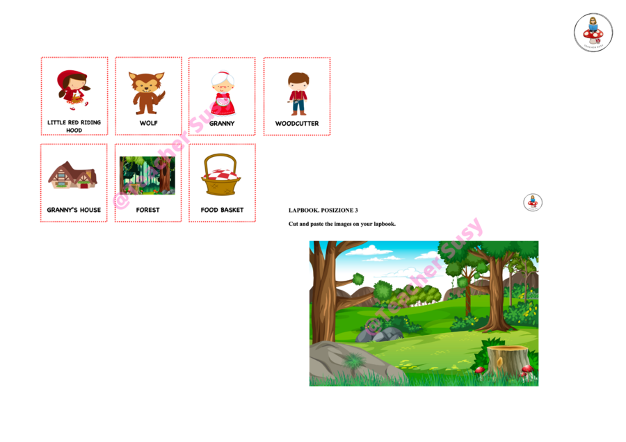 LAPBOOK "Little Red Riding hood"