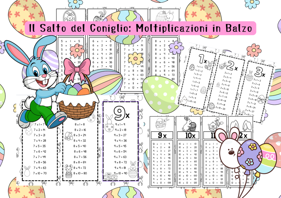 PASQUA Il Quadrifoglio del Coniglietto: Missione Tabelline