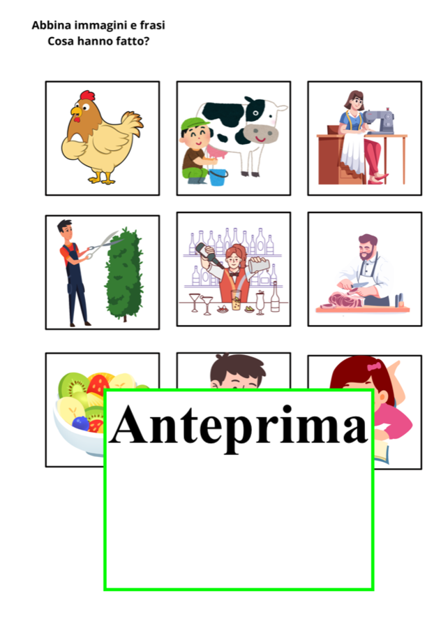 3 scatole per lo studio autonomo e concreto dell’H:avere/possedere-sentire/provare-raccontare le azioni del passato-classi 2-4