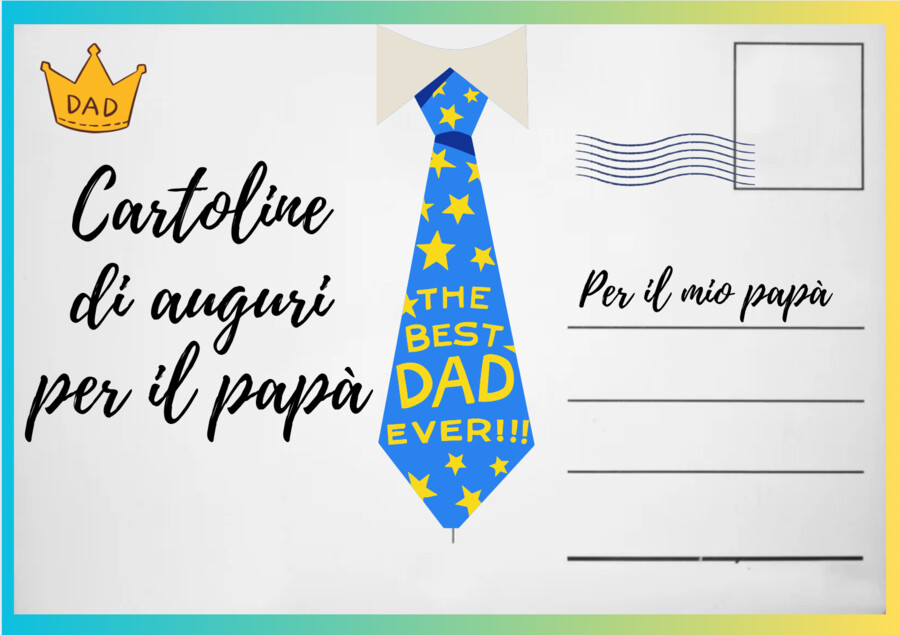 Cartoline di auguri per la festa del papà