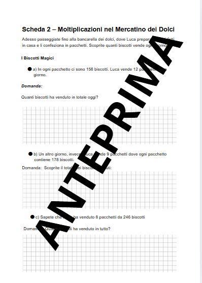 ALLENIAMOCI NELLE 4 OPERAZIONI - AL MERCATO
